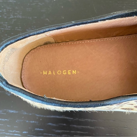 Halogen Leopard Print Calf Hair Platform Slip on Sneakers Loafers Size 9 M - Picture 7 of 7